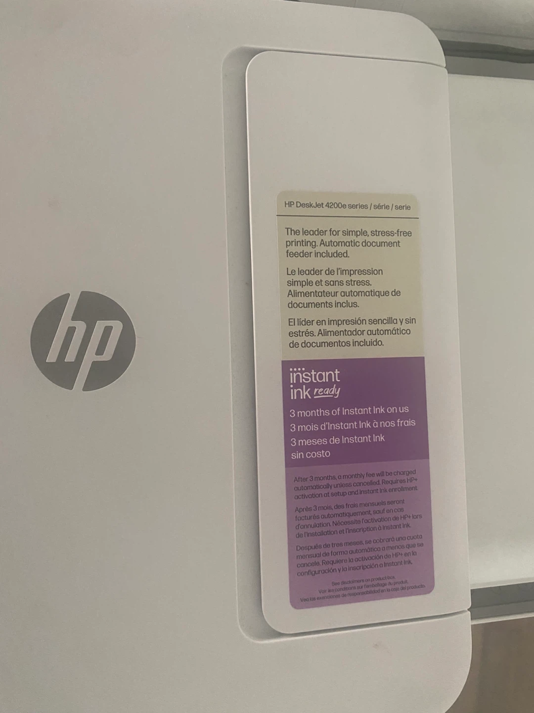 HP DeskJet 4255e Printer - photo 2