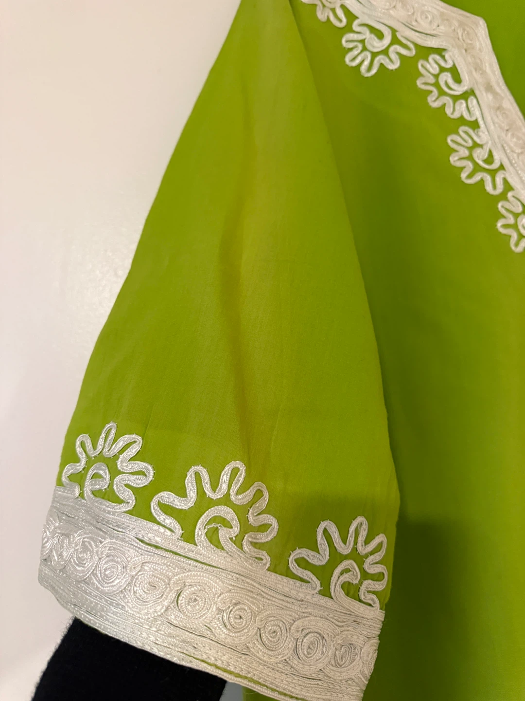 Lime Green Embroidered Tunic Top - photo 5