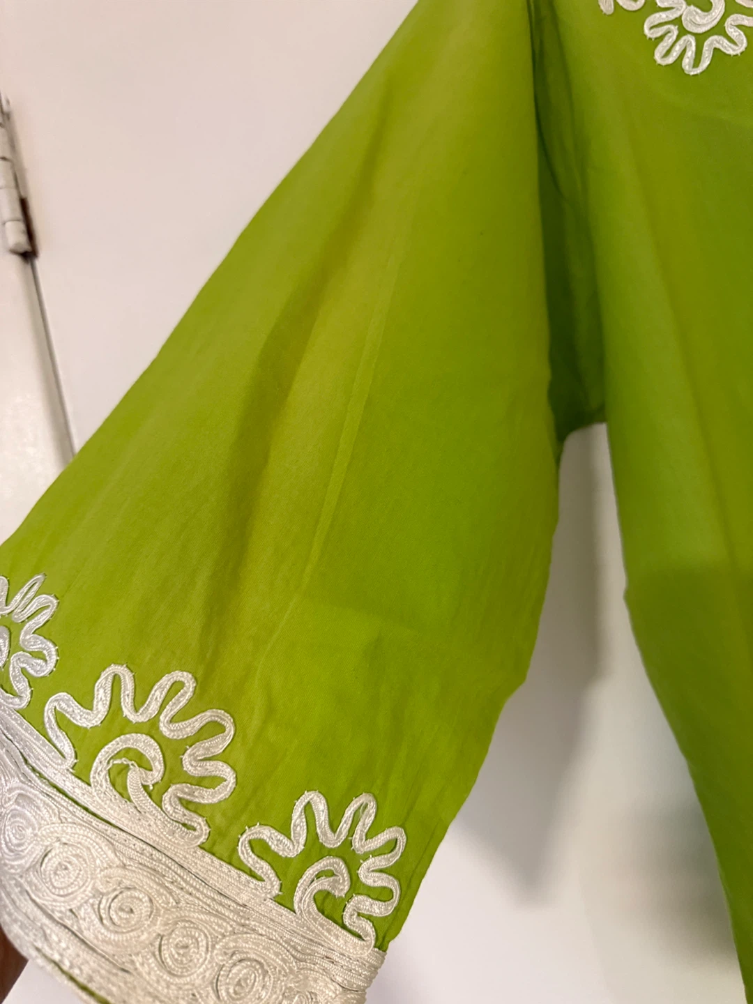 Lime Green Embroidered Tunic Top - photo 3