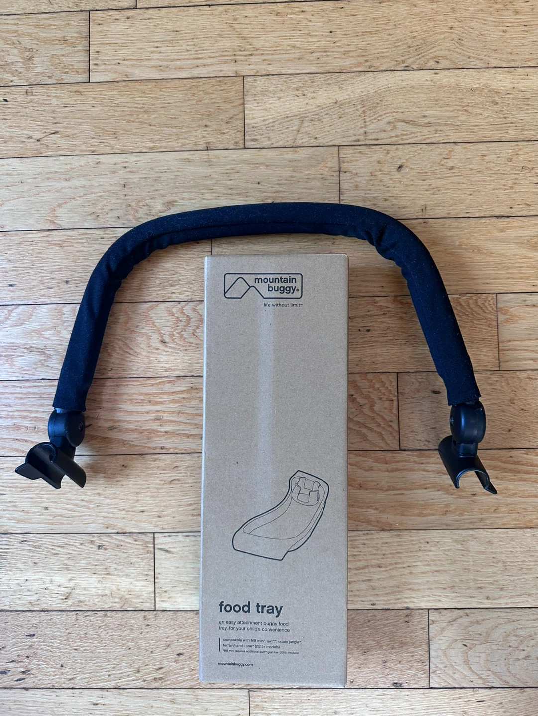 Brand New Mountain Buggy Grab Bar & Food Tray Attachment