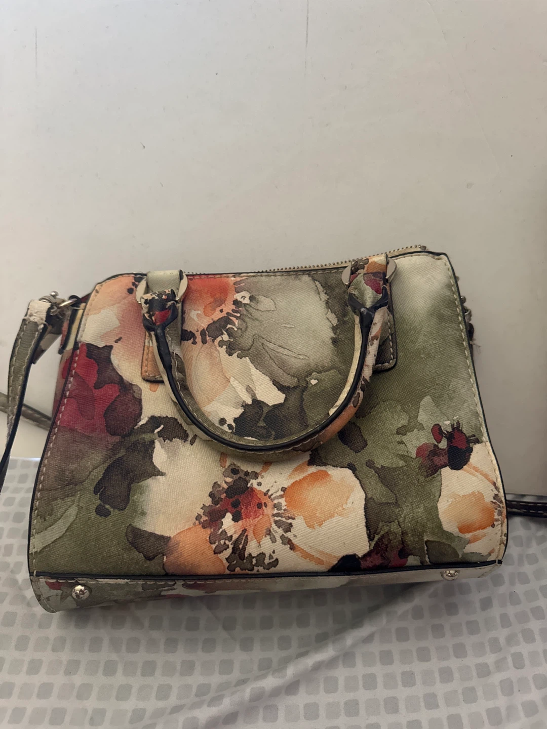 Guess Floral Print Satchel Purse - photo 4