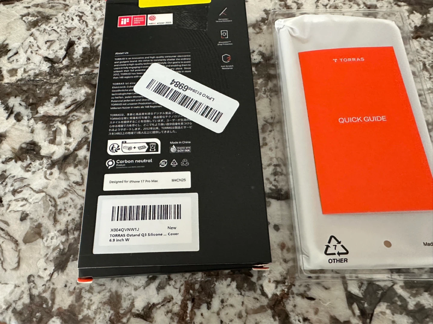 NEW TORRAS Ostand Q3 Silicone Case for iPhone 17 Pro Max - White - photo 4