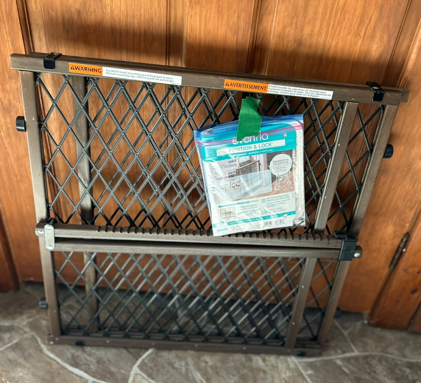 Evenflo Position & Lock Wood Baby Gate