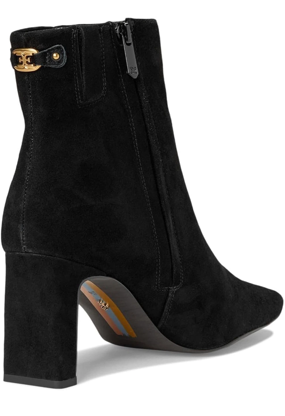 Sam Edelman Womens Saige Ankle Boot Black Suede Size 7.5 - photo 5