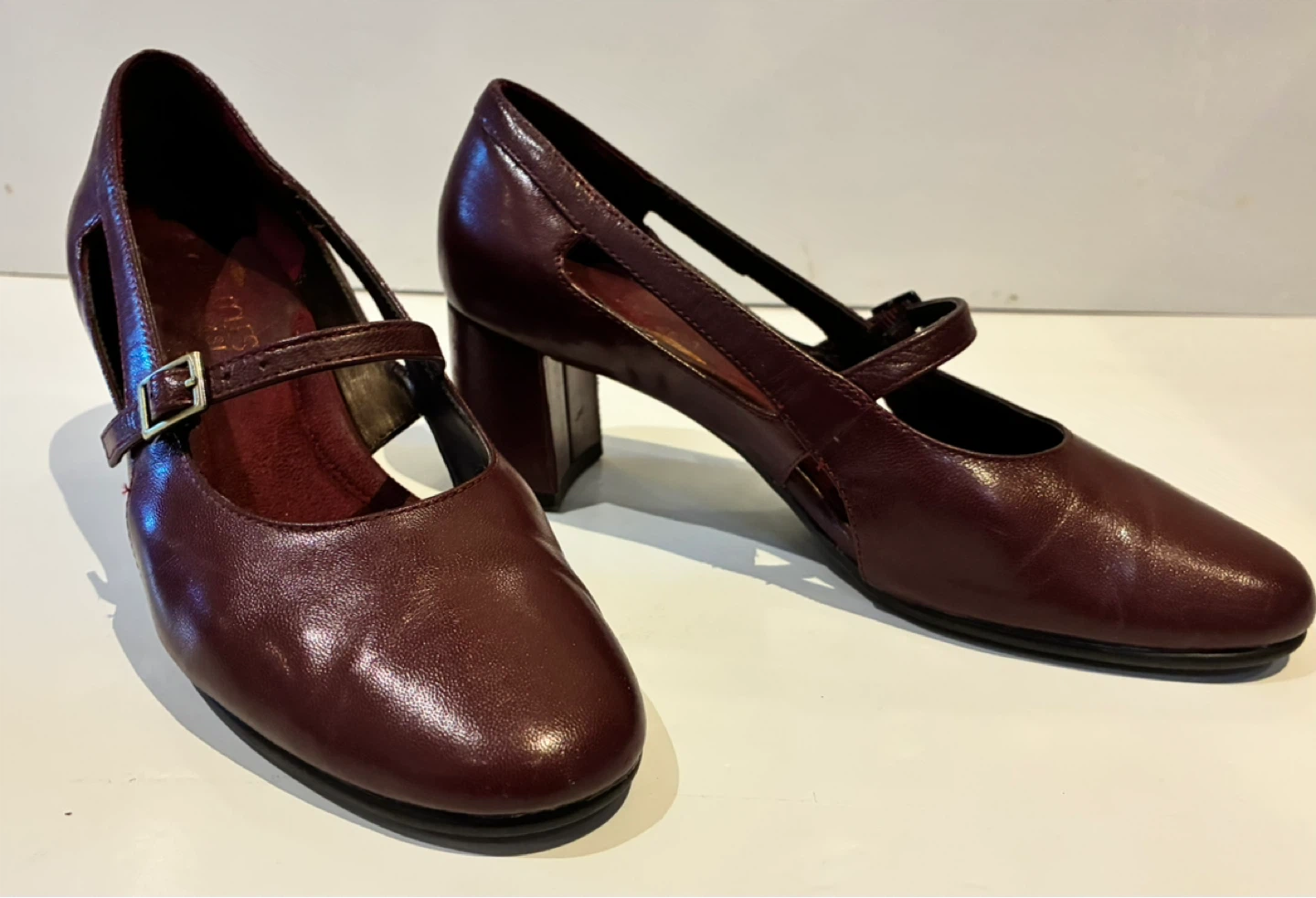 Aerosoles Mary Jane Heels - Burgundy - photo 2