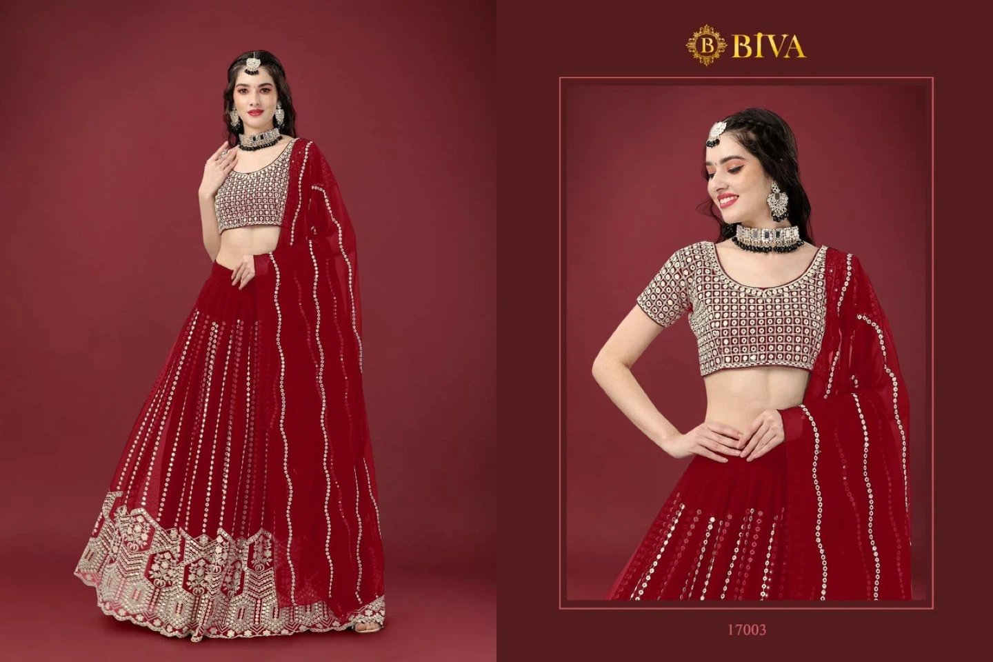 BIVA Embroidered Lehengas Highend $79 half price then market - photo 3