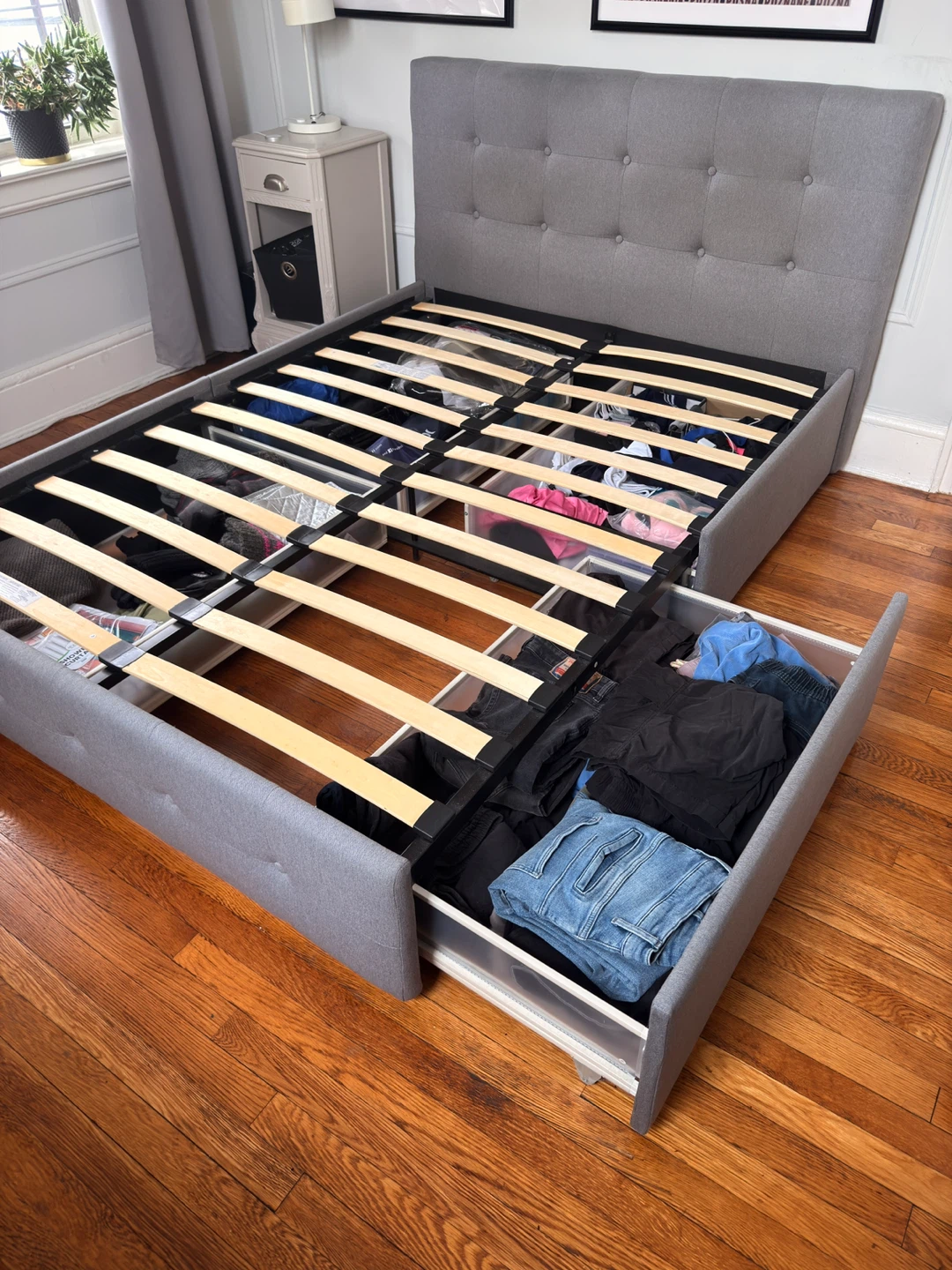 Bed Frame with storage full size - photo 2