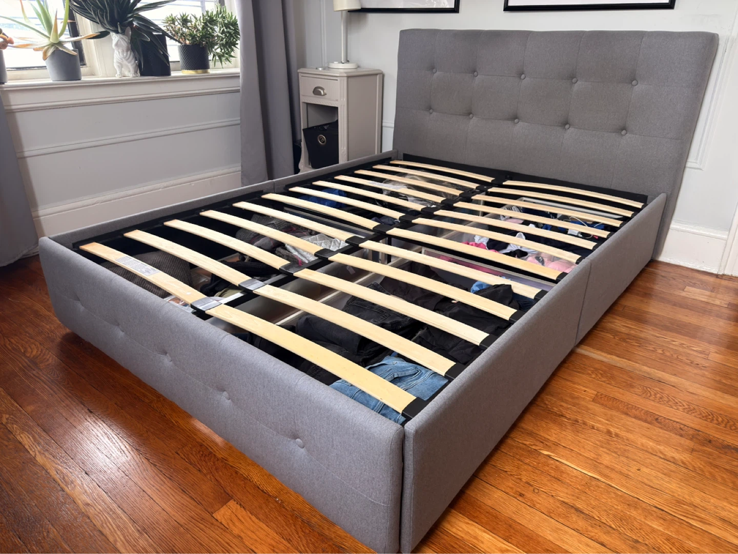 Bed Frame with storage full size - photo 4