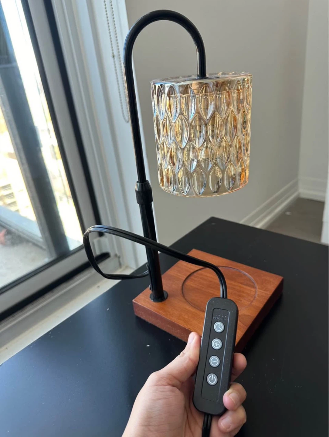 Modern Candle Warmer Lamp – Like New - photo 3
