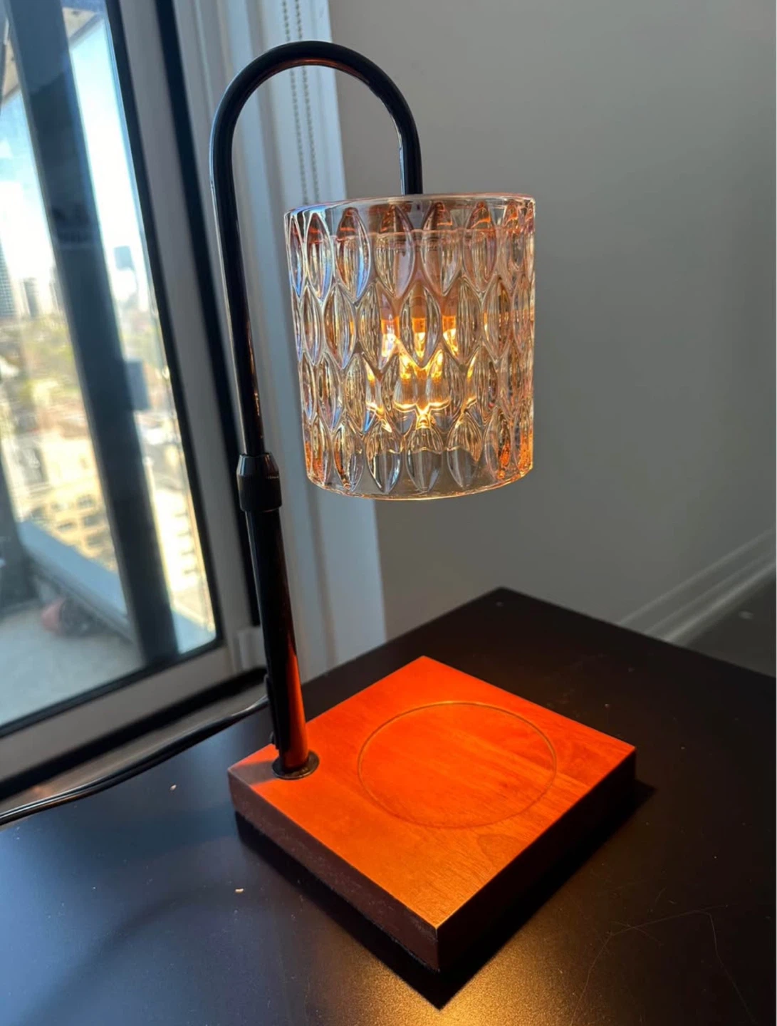 Modern Candle Warmer Lamp – Like New - photo 4