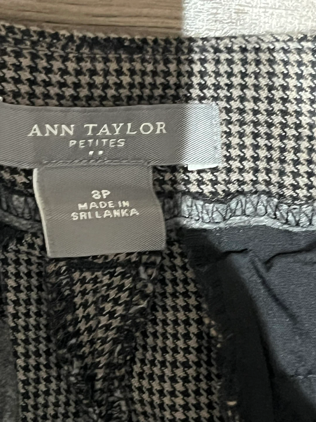 Ann Taylor Petites Houndstooth Cropped Pants Size 8P - photo 3
