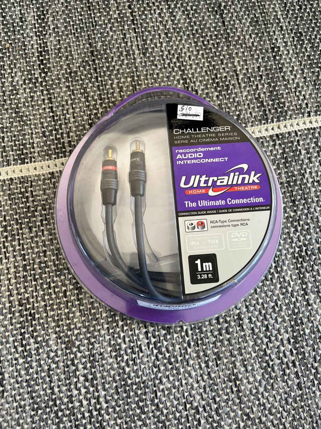 Ultralink Home Theatre Audio Interconnect Cable 1m