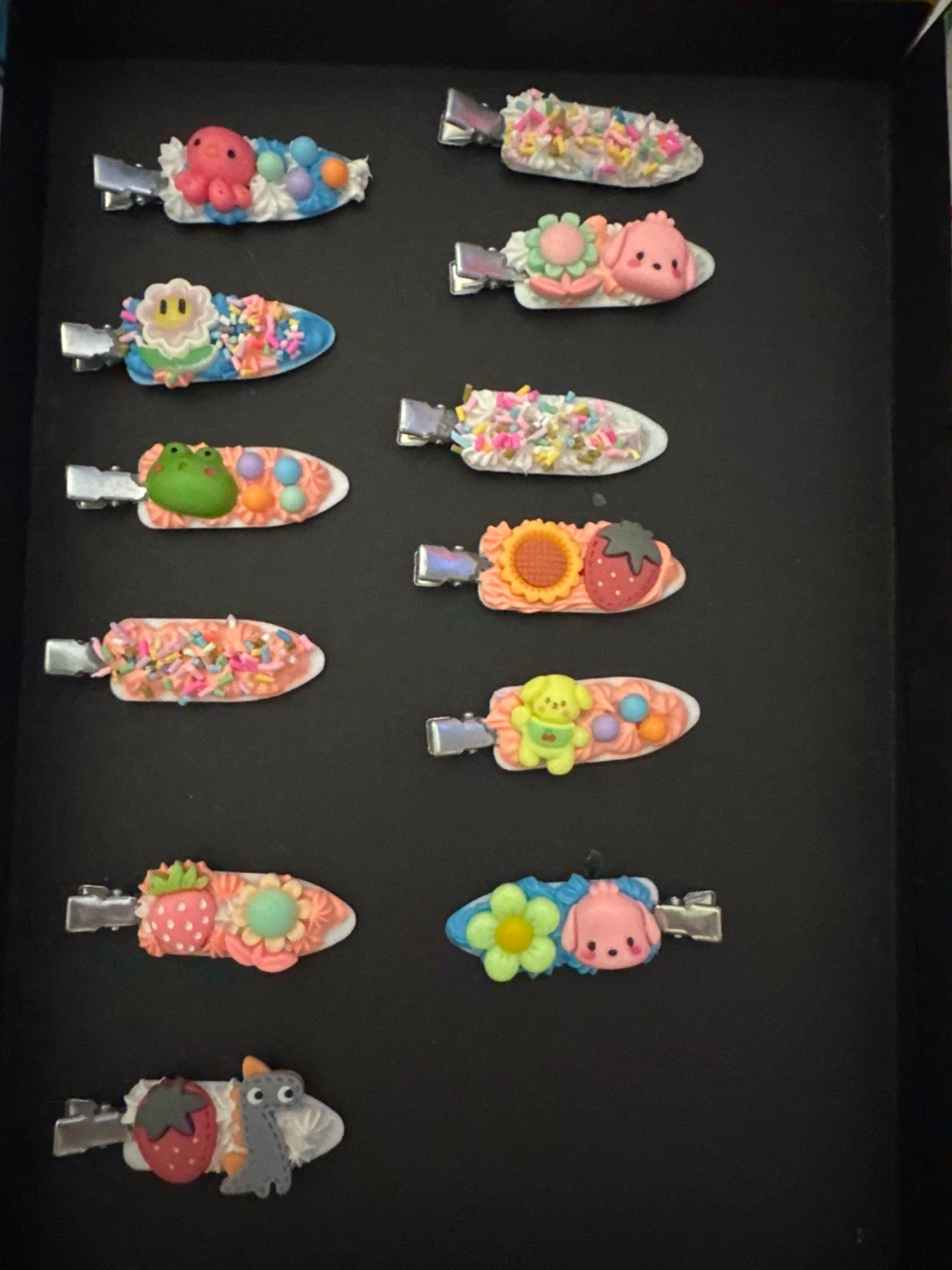 Homemade Hair Clips Assortment
