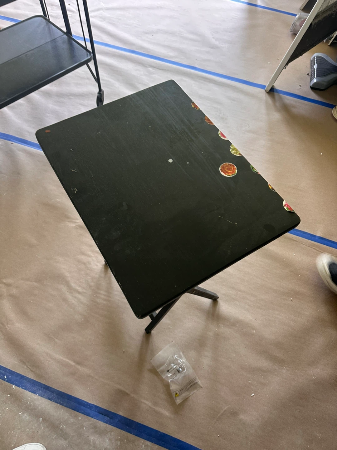 Small Black foldable TV dinner  Table