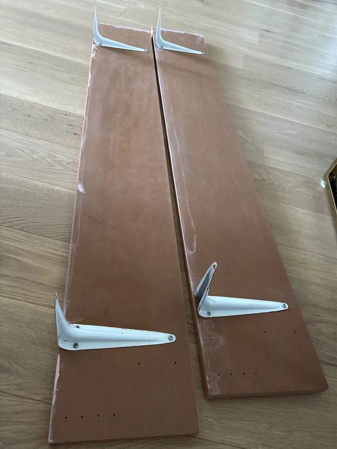 Long Wooden Shelves 52” x 8” with Brackets - photo 2