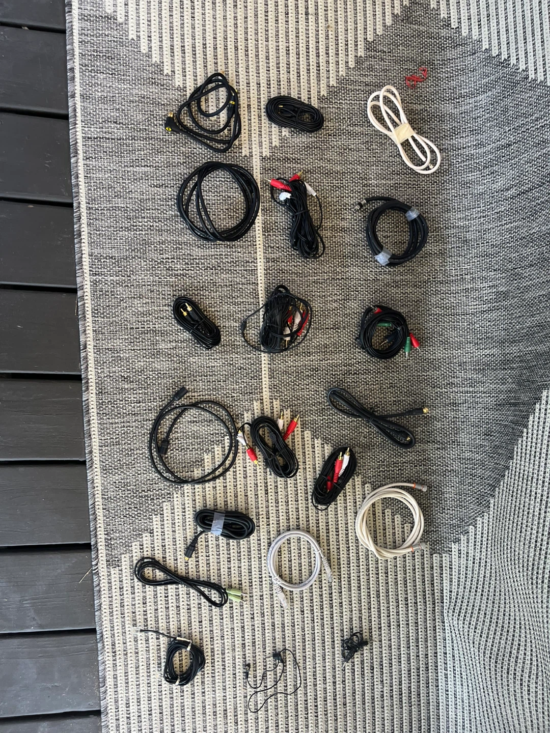 Assorted Audio and Video Cables