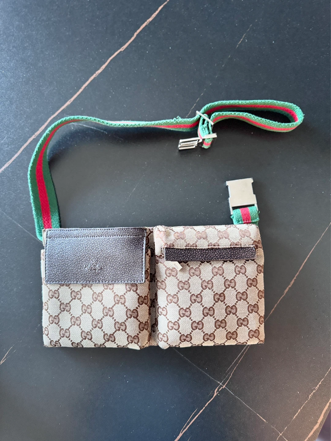 Gucci Monogram Canvas Belt Bag