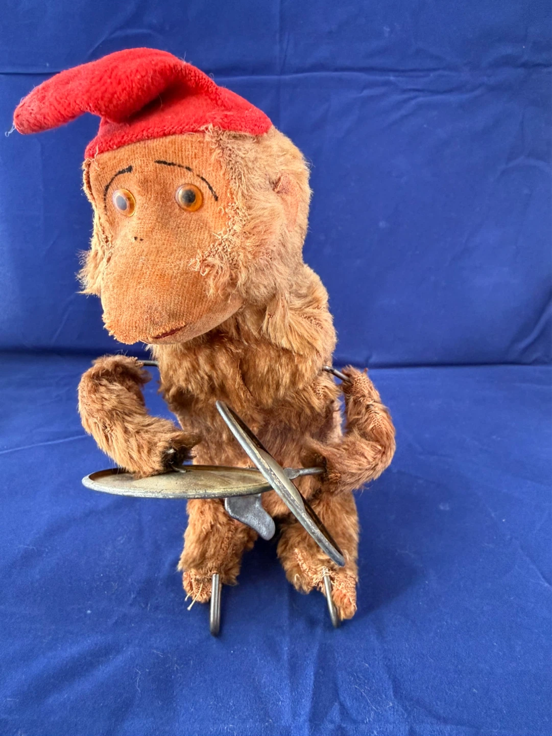 Vintage Mechanical Monkey Toy with Cymbals - photo 4
