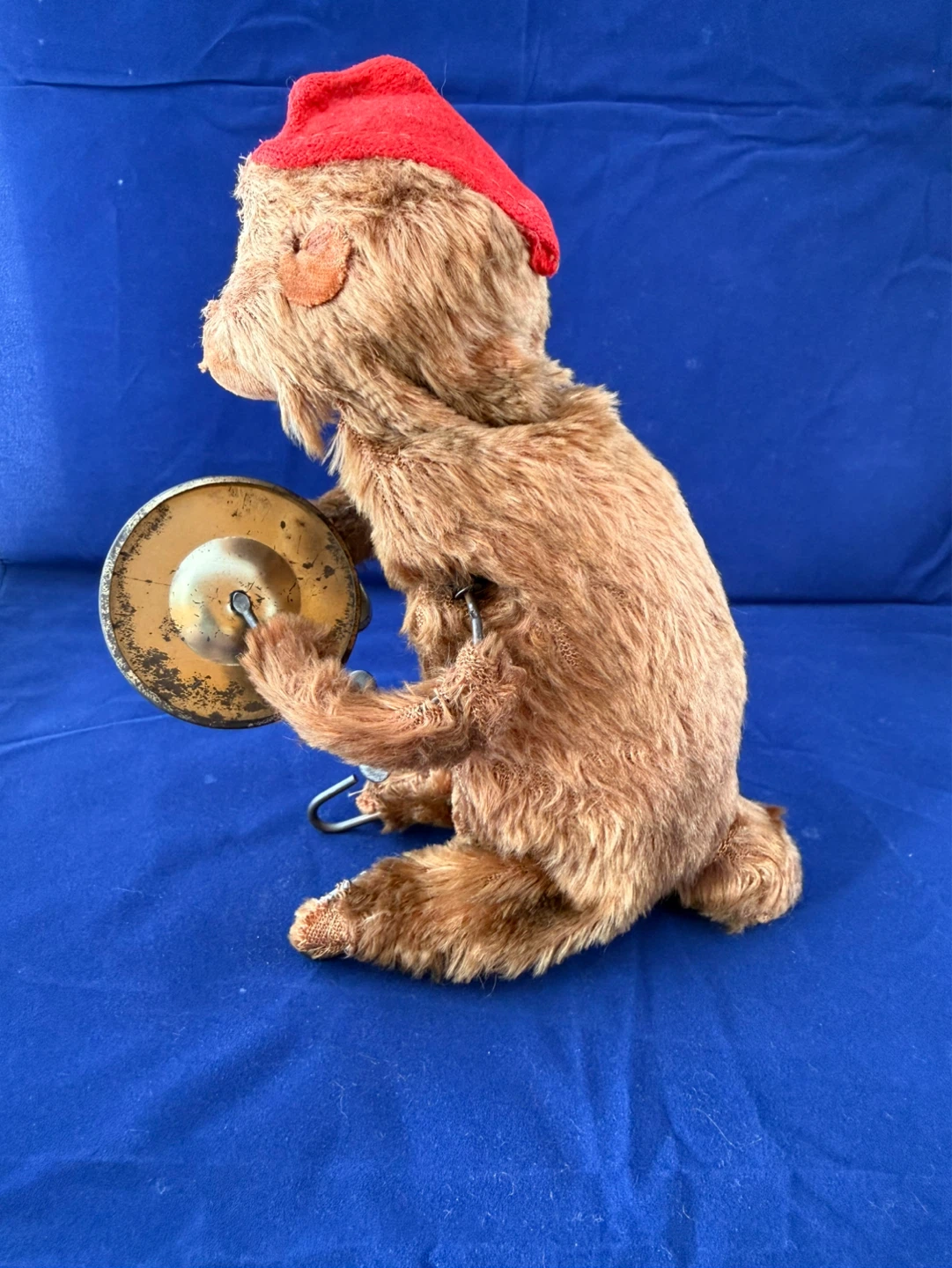 Vintage Mechanical Monkey Toy with Cymbals - photo 3