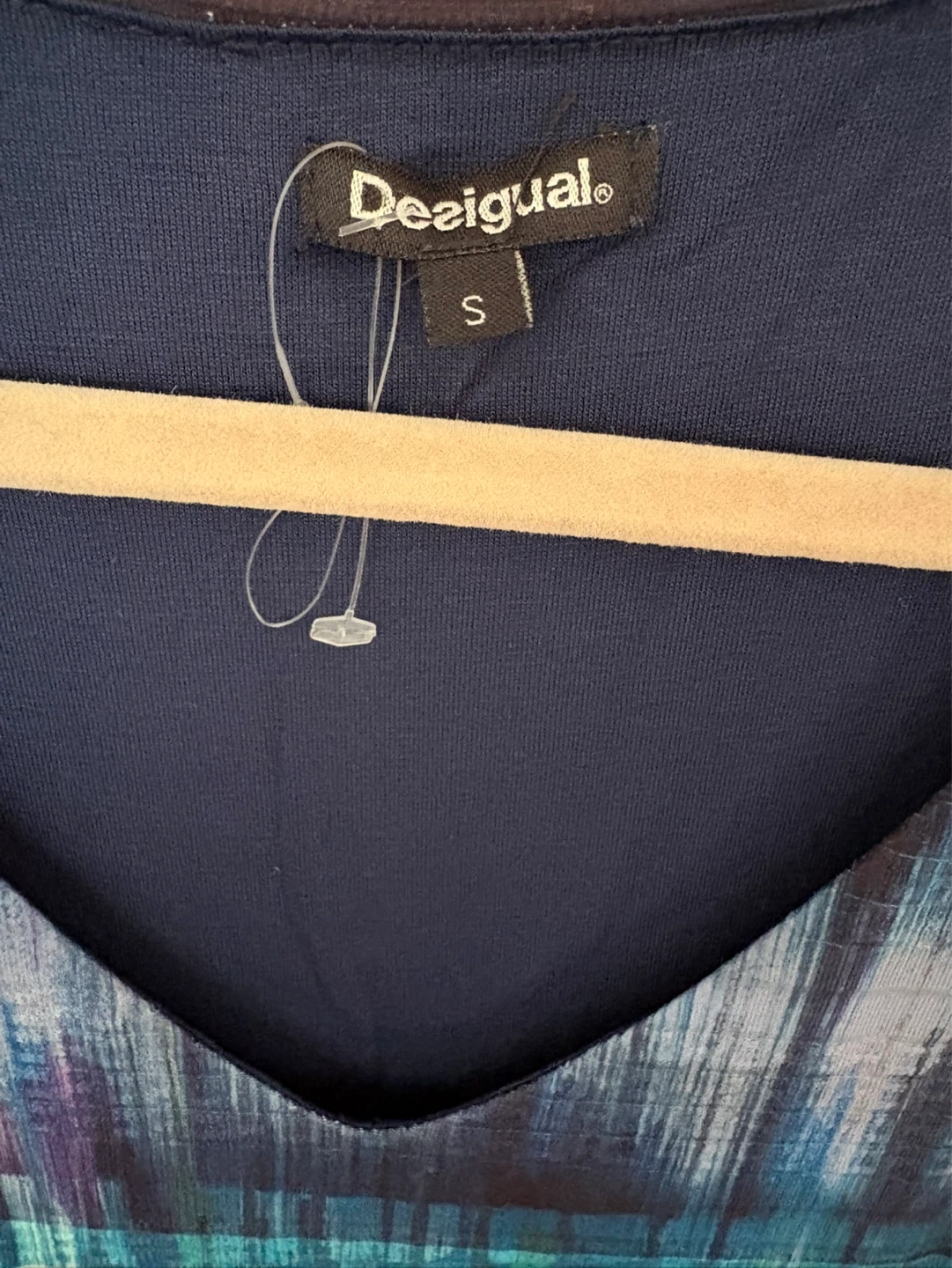 Desigual Blue Striped Flare Dress - Sz S - photo 4