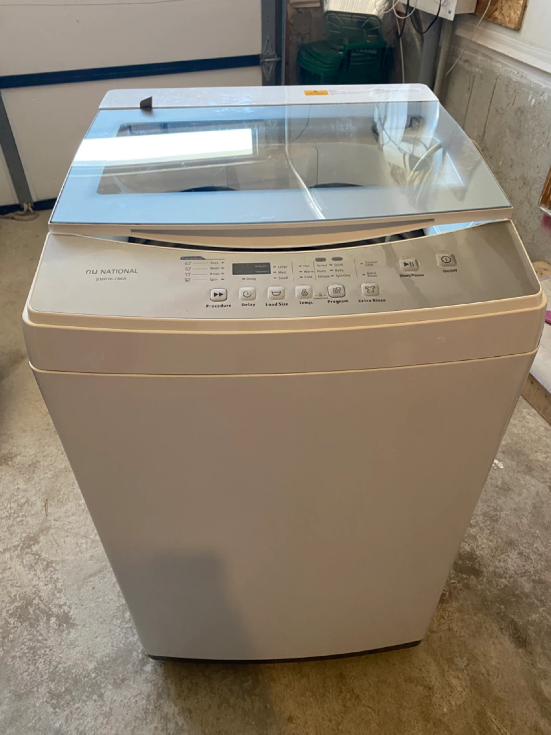 Nu National SMPW-7868 Washing Machine