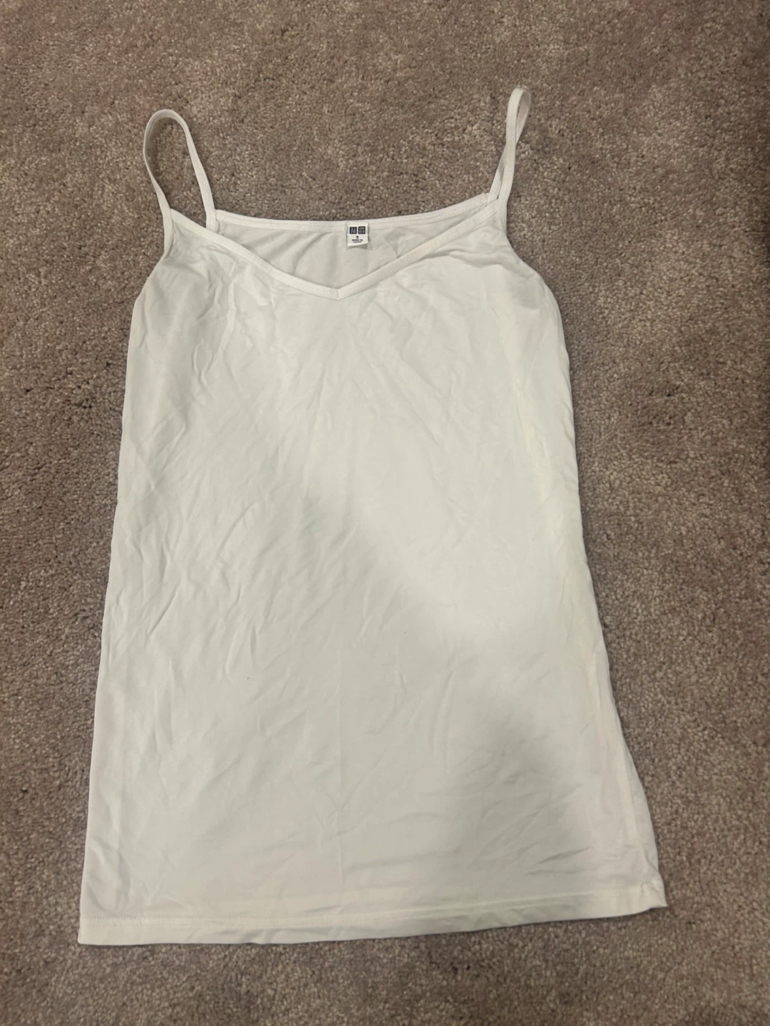 UNIQLO White Camisole Tank Top - Size S