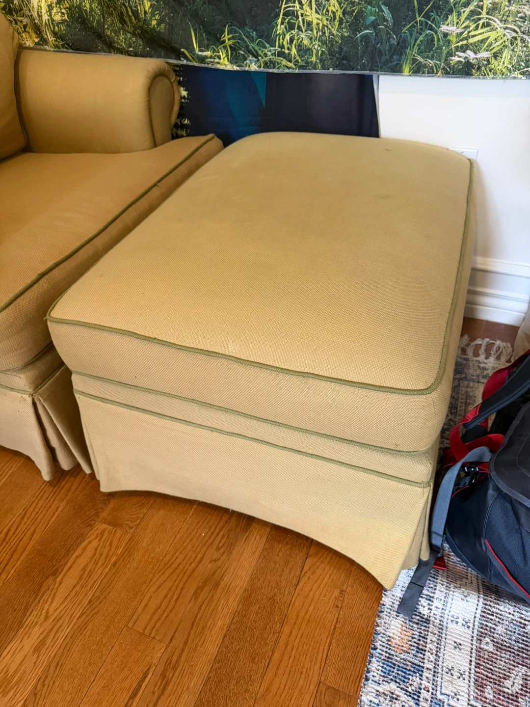 Tan Armchair with Matching Ottoman - photo 4