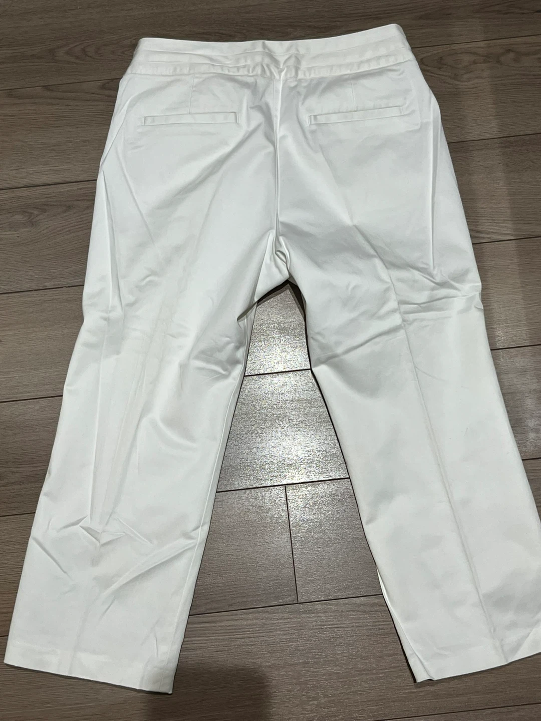 Banana Republic Harrison White Cropped Pants Women's Size 6 - photo 2