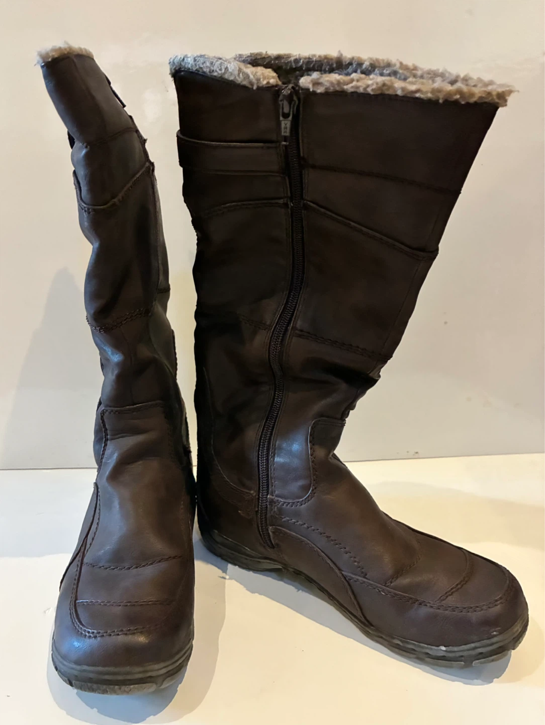 Brown Leather Winter Boots - photo 2