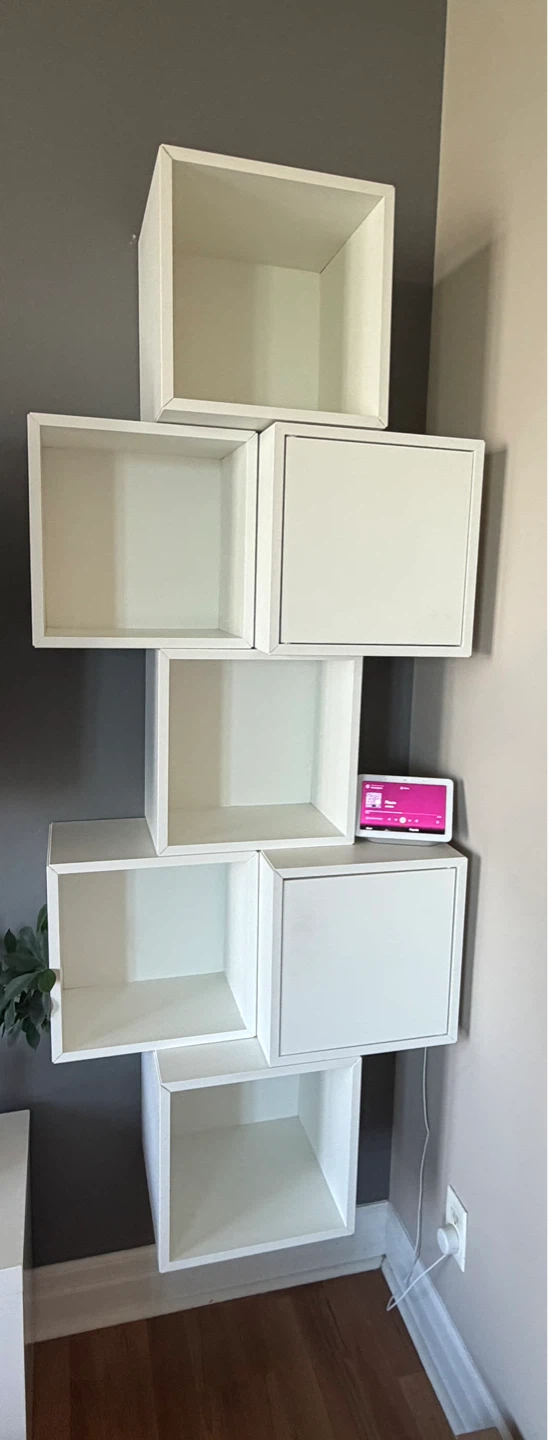 White Cube Shelving Unit
