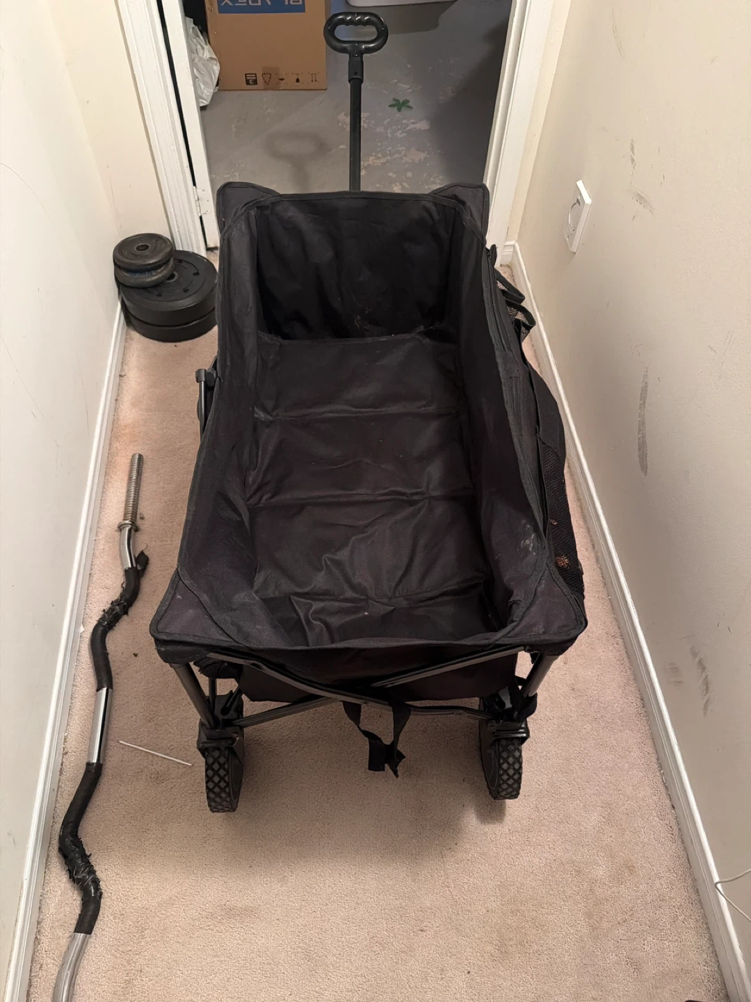 Black Folding Wagon with Handle - photo 2