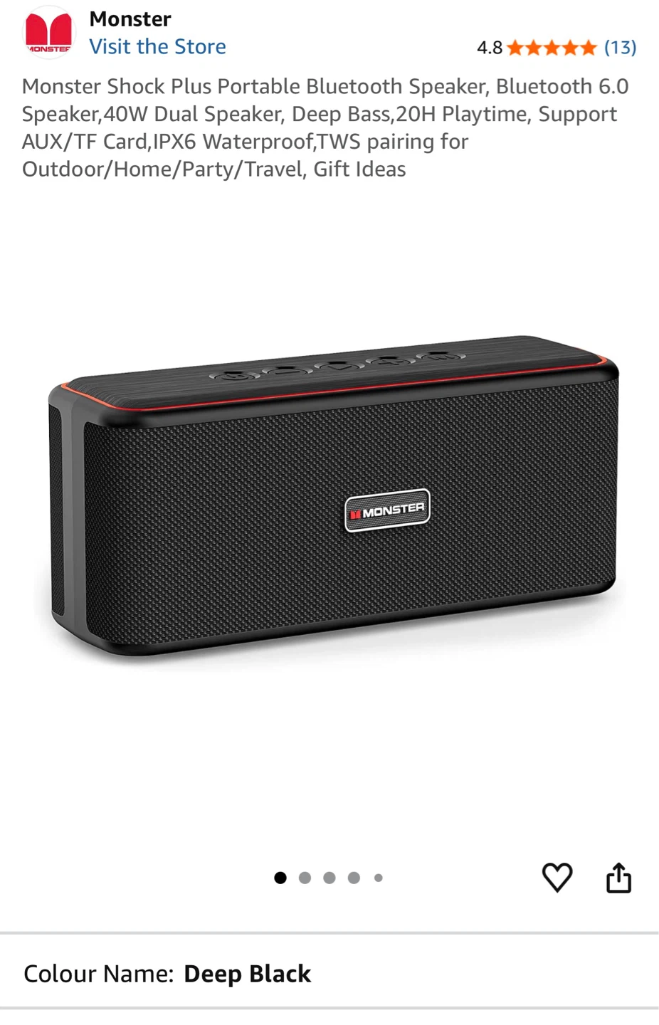 Brand new Shock Monster Speaker
