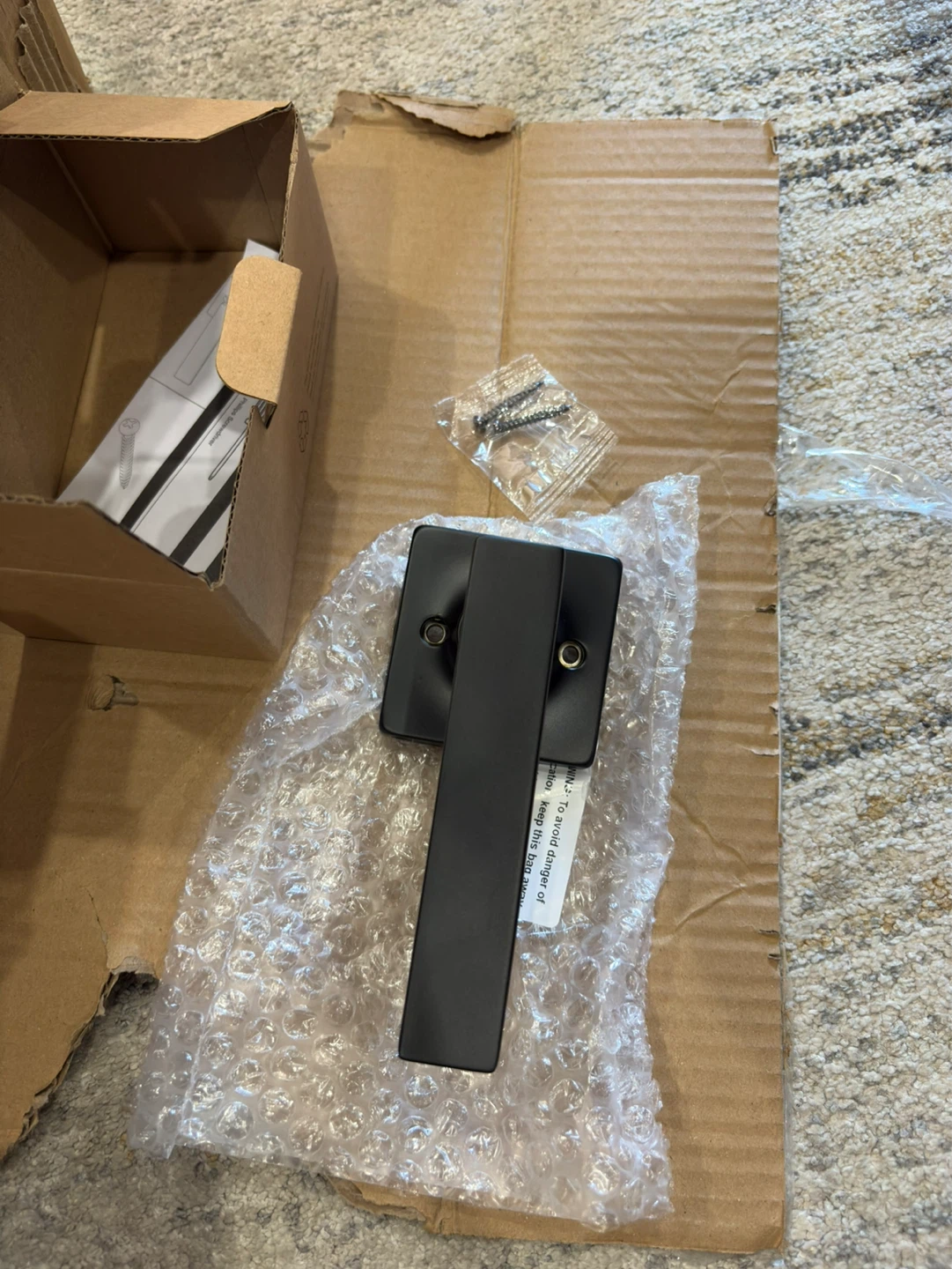 GOBEKOR Black Square Dummy Door Handles - 10 Pack - photo 4