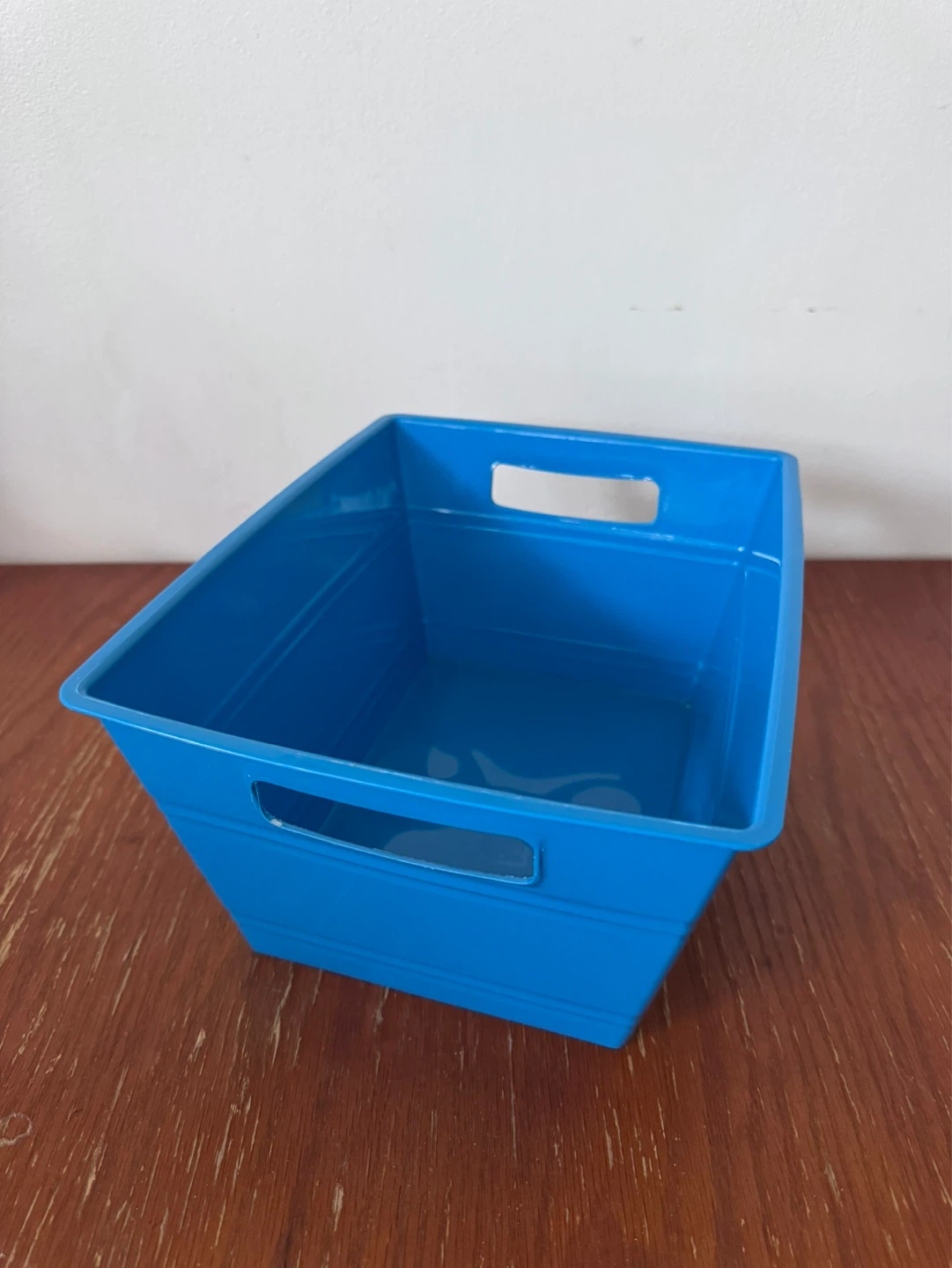 Blue Small Storage Bin with Handles - photo 3