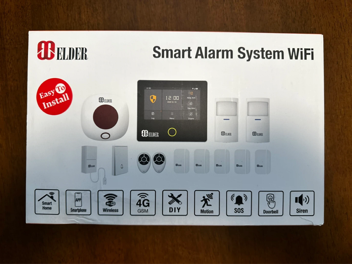 Elder Wireless WiFi & 4G Smart Home Security Alarm System - Cash