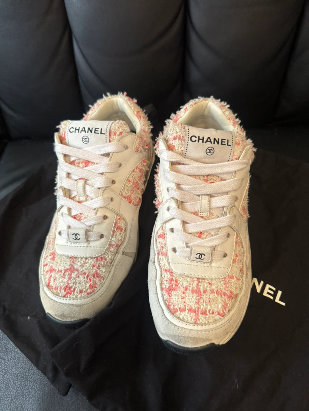 CHANEL Tweed Sneakers