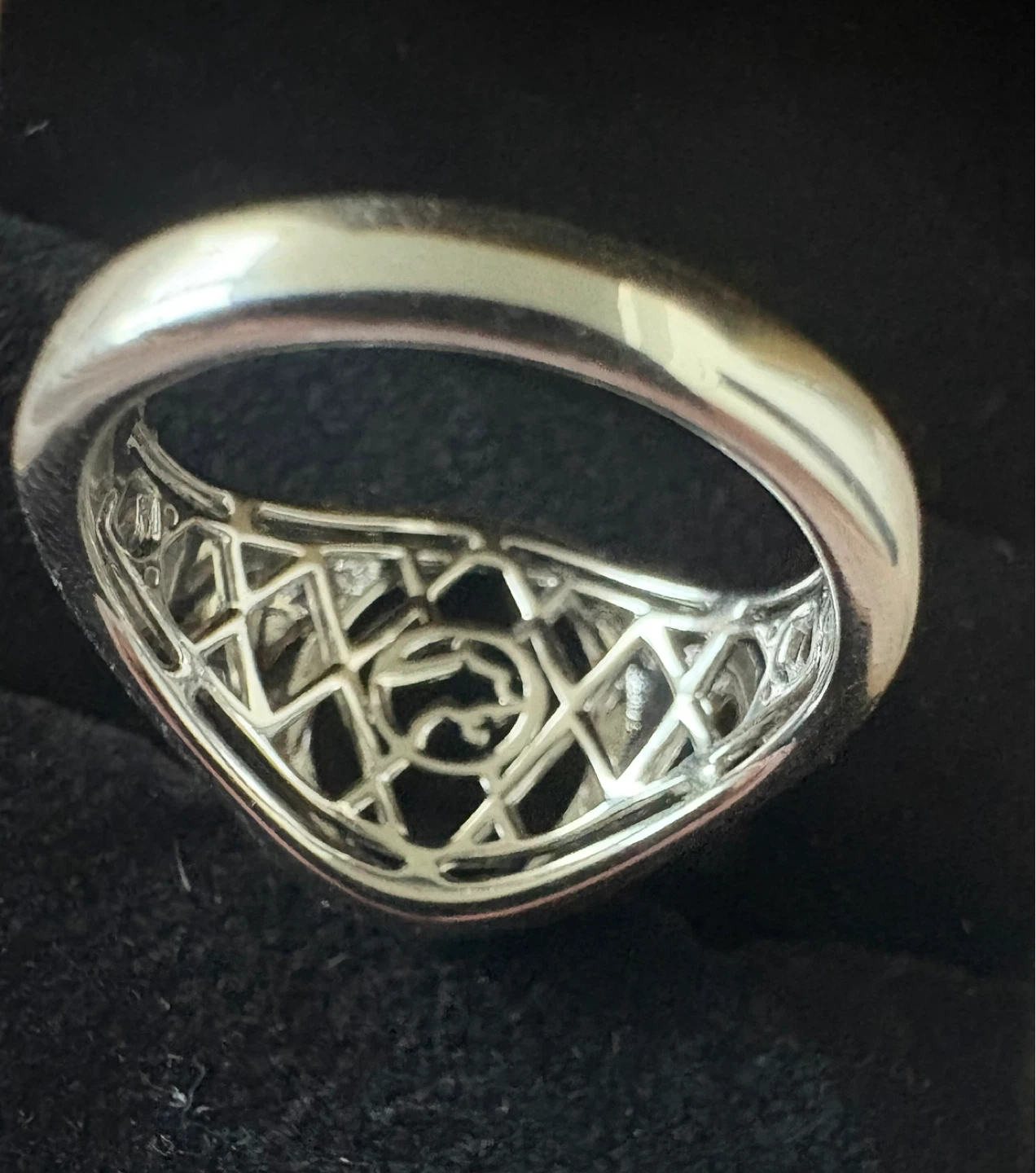 EFFY Sterling Silver Onyx Owl Signet Ring Size 10 NWT - photo 5