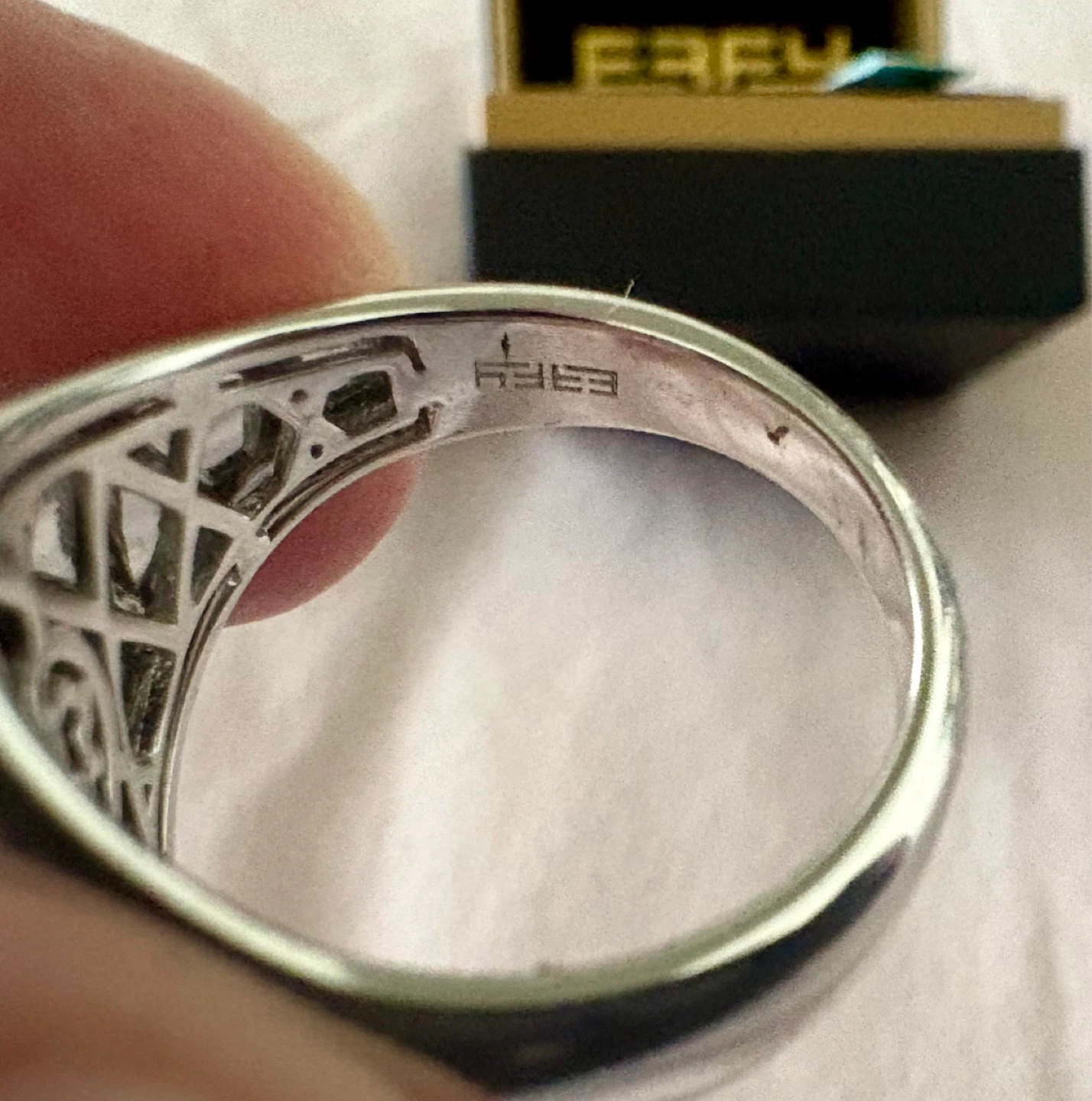 EFFY Sterling Silver Onyx Owl Signet Ring Size 10 NWT - photo 3