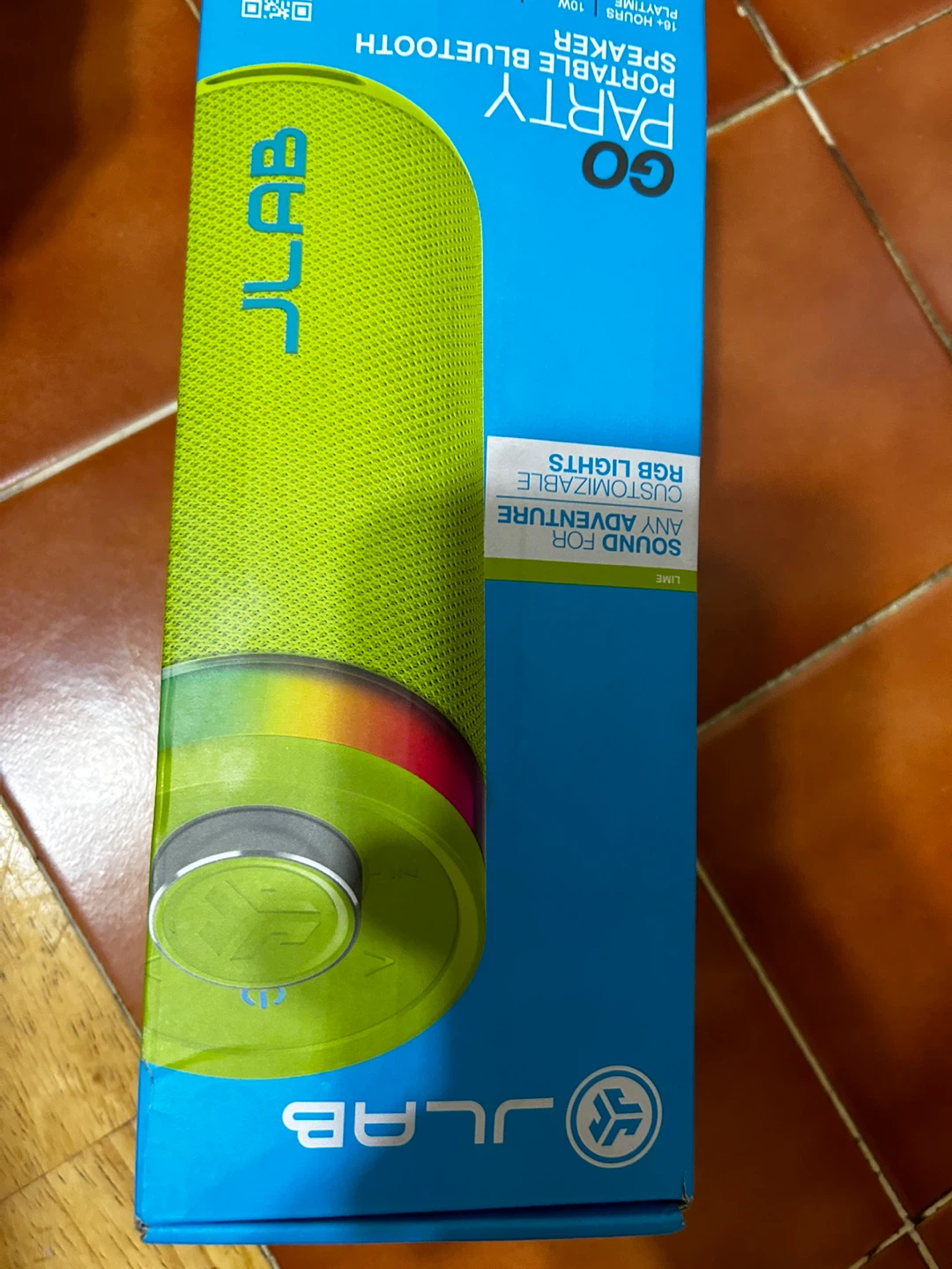 JLab Go Party Portable Bluetooth Speaker - Lime Green