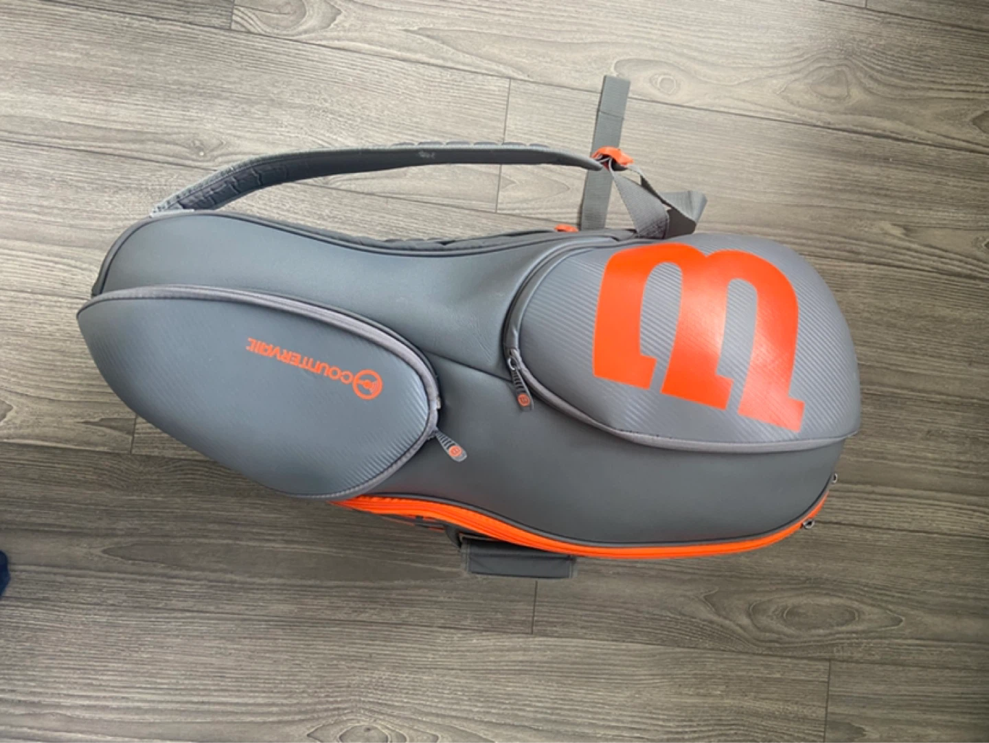 Wilson 15 Pack Grey/Orange tennis bag - photo 2