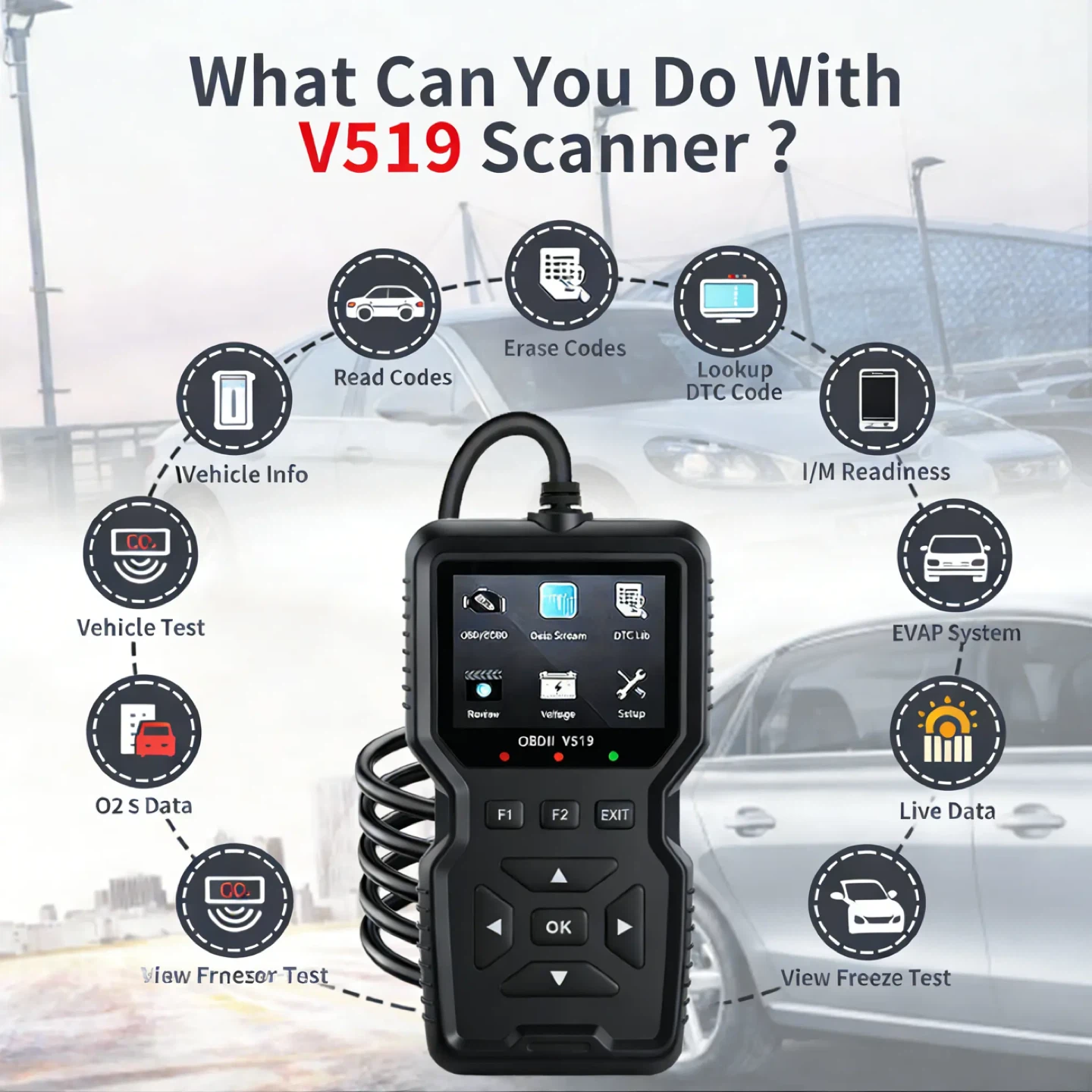 OBD2 Scanner Code Reader for Cars - photo 2
