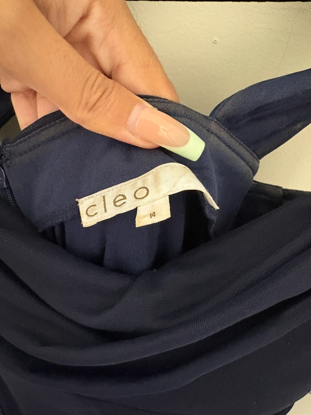 Cleo Navy Blue Evening Gown Size 14 - photo 4