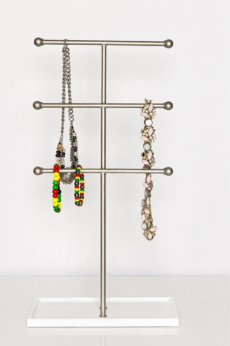 Modern 3-Tier Jewelry Stand Necklace & Bracelet Organizer ✨