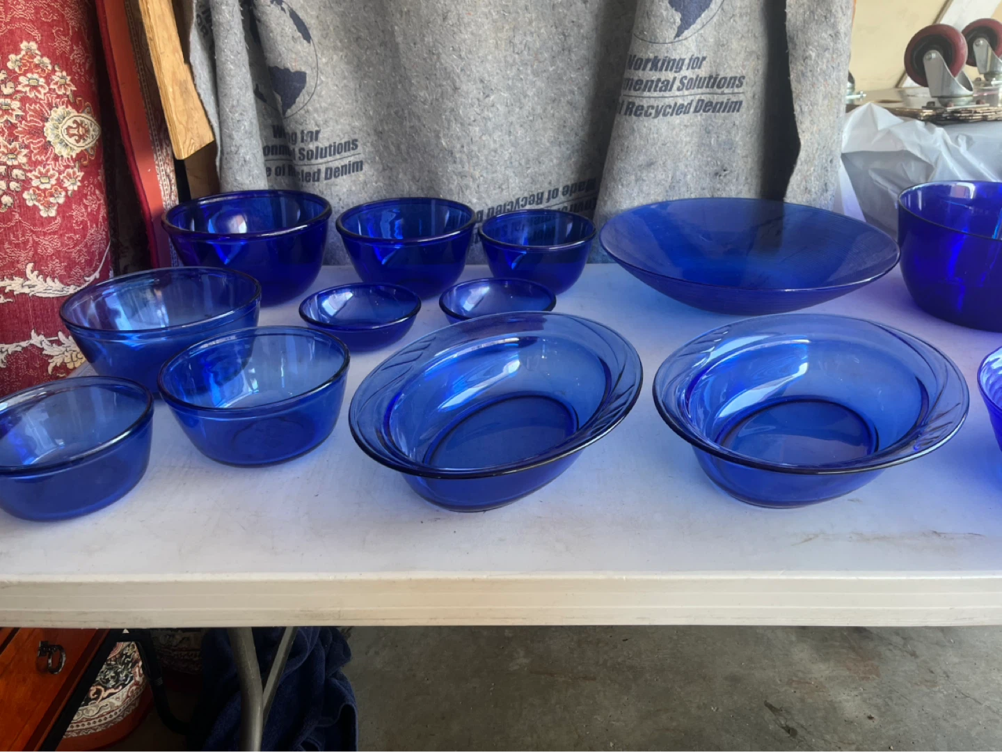 Bright Blue Glass Dishes, Cookware & Decor 54 pieces - photo 2