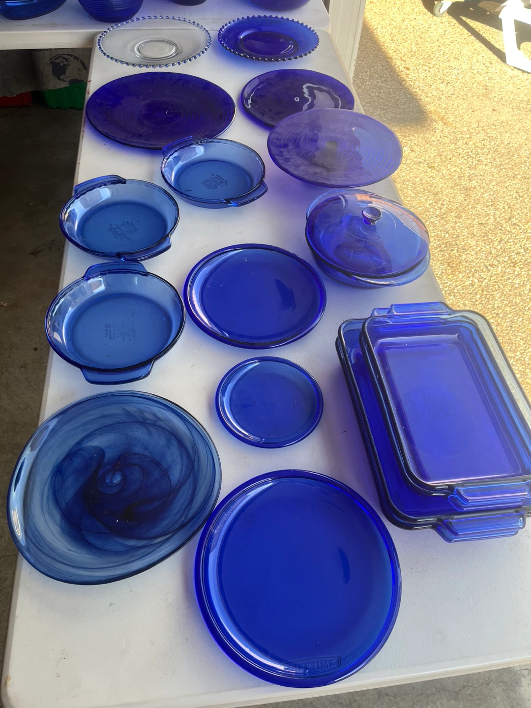 Bright Blue Glass Dishes, Cookware & Decor 54 pieces - photo 3