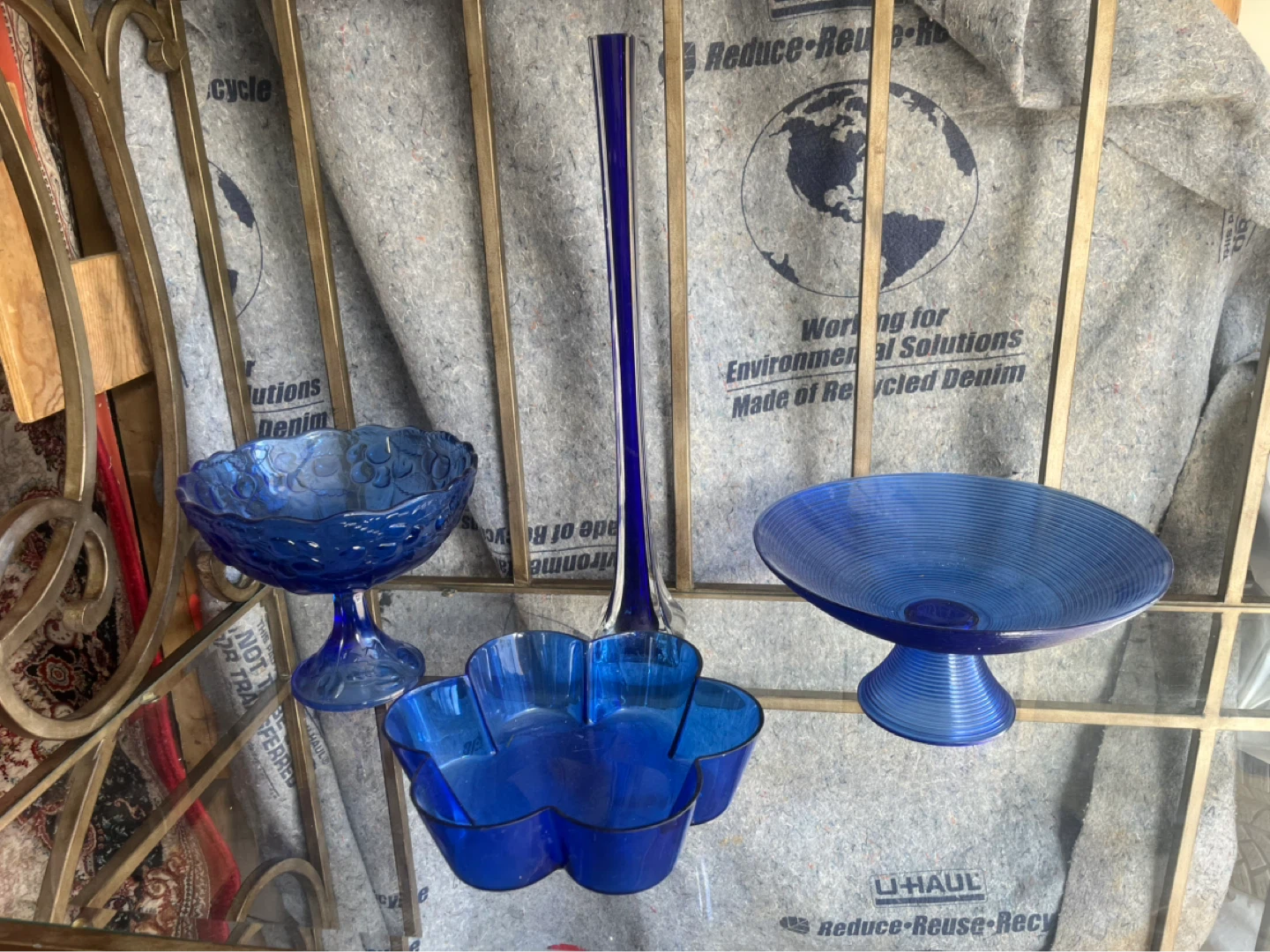 Bright Blue Glass Dishes, Cookware & Decor 54 pieces - photo 5