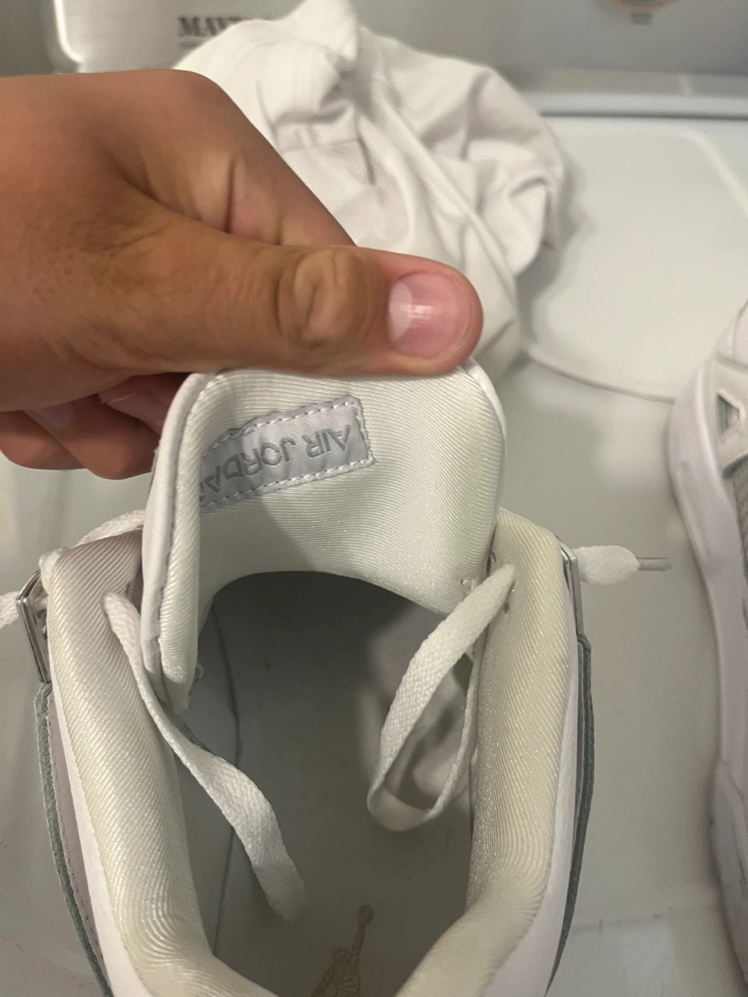 Air Jordan 4 Retro White Cement Men's Shoes - photo 4