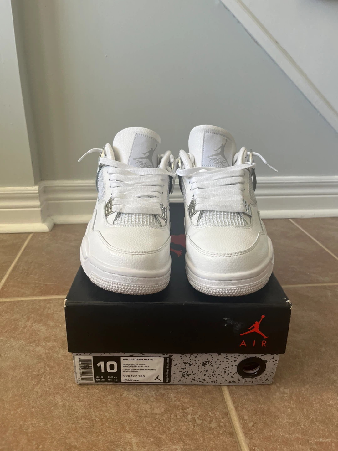 Air Jordan 4 Retro White Cement Men's Shoes - photo 5