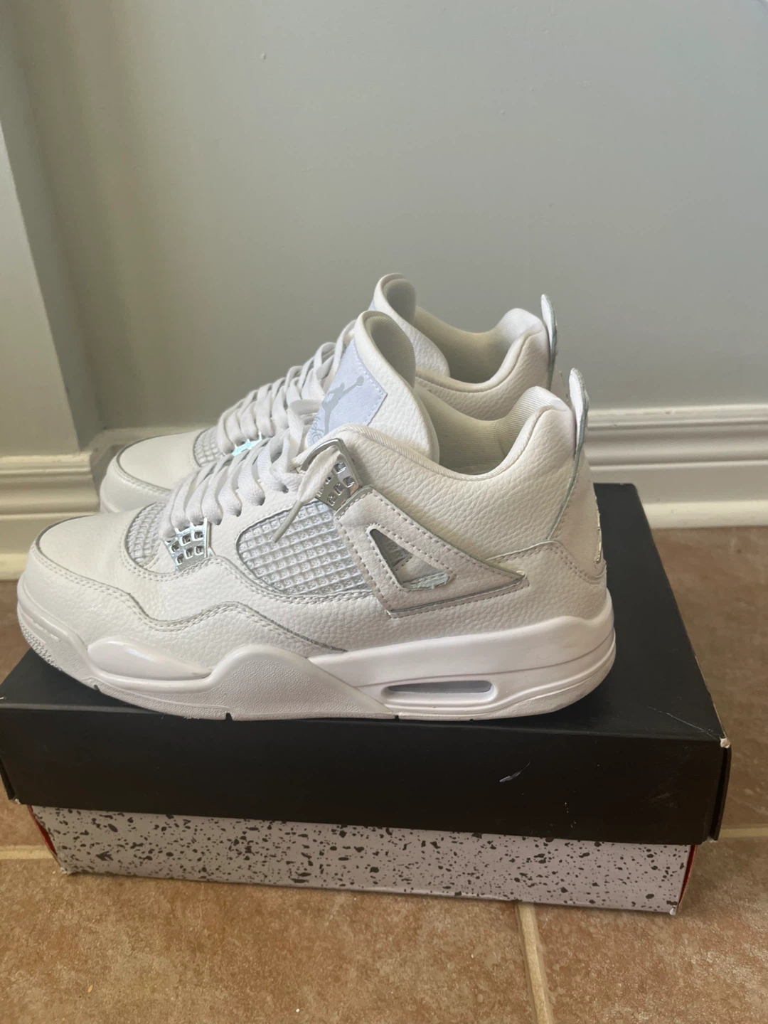 Air Jordan 4 Retro White Cement Men's Shoes - photo 3
