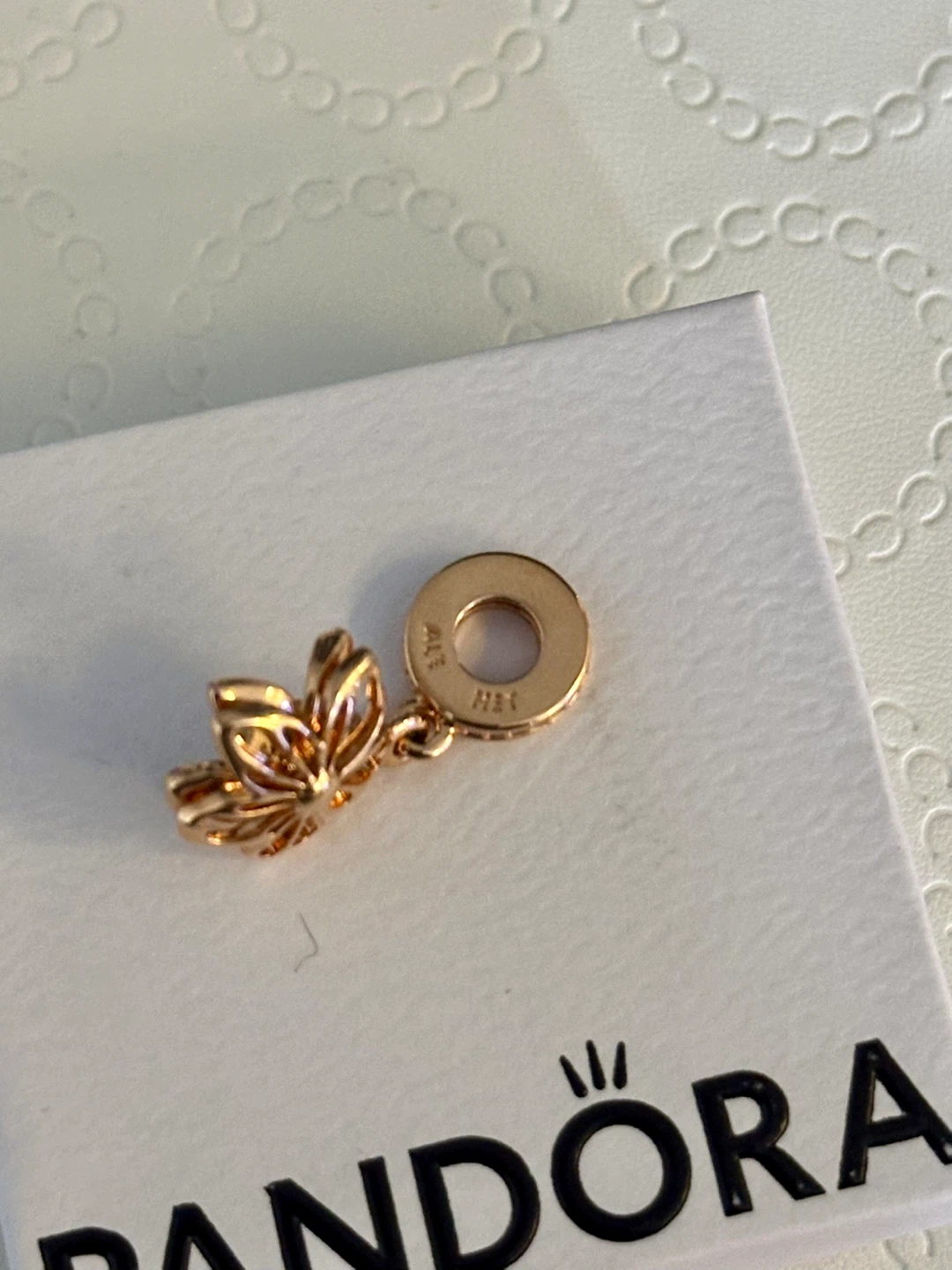 Pandora Cherry Blossom Dangle Charm 14k Rose Gold-Plated - photo 4